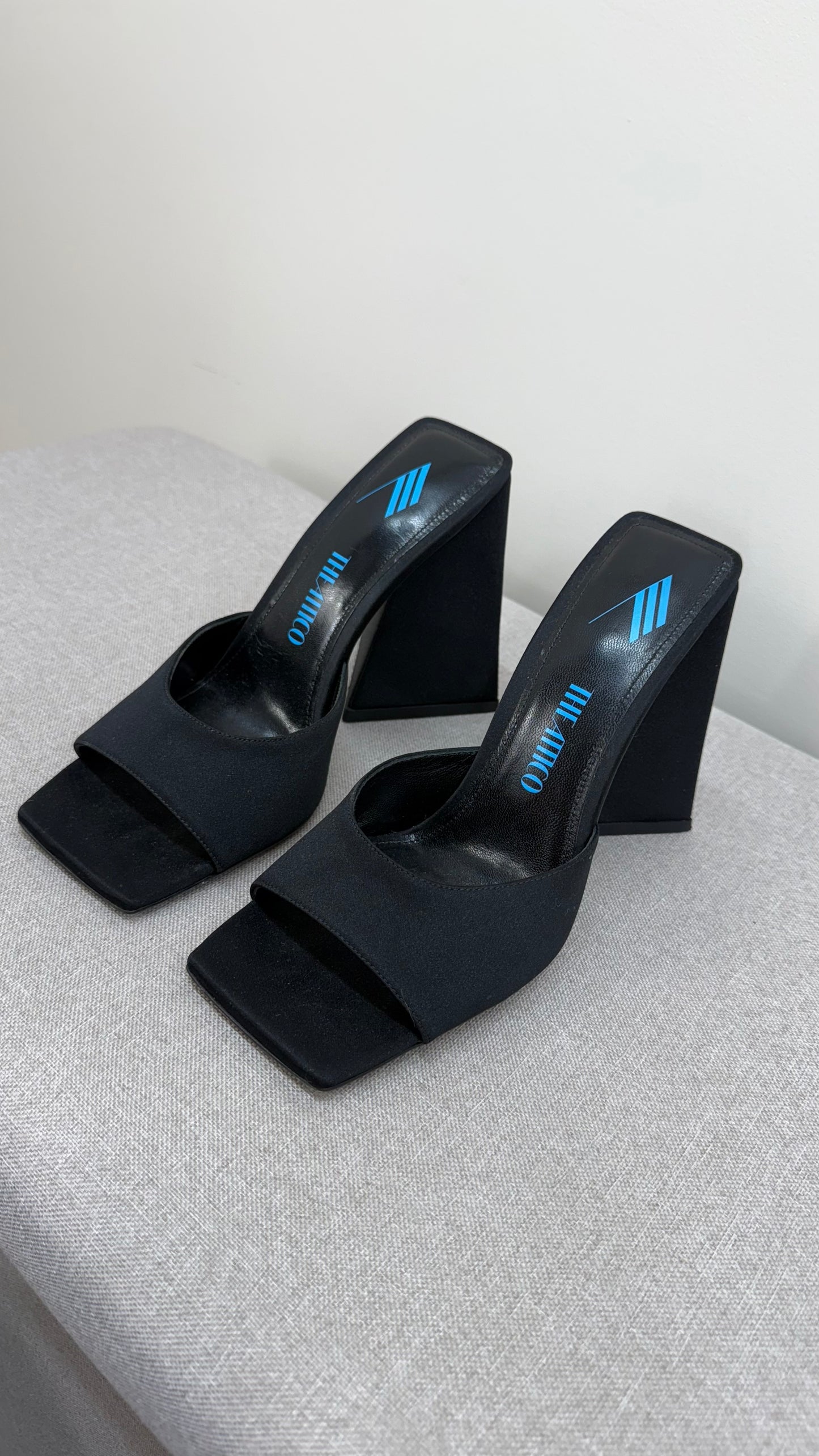 THE ATTICO Cheope black suede mules - UK 4.5