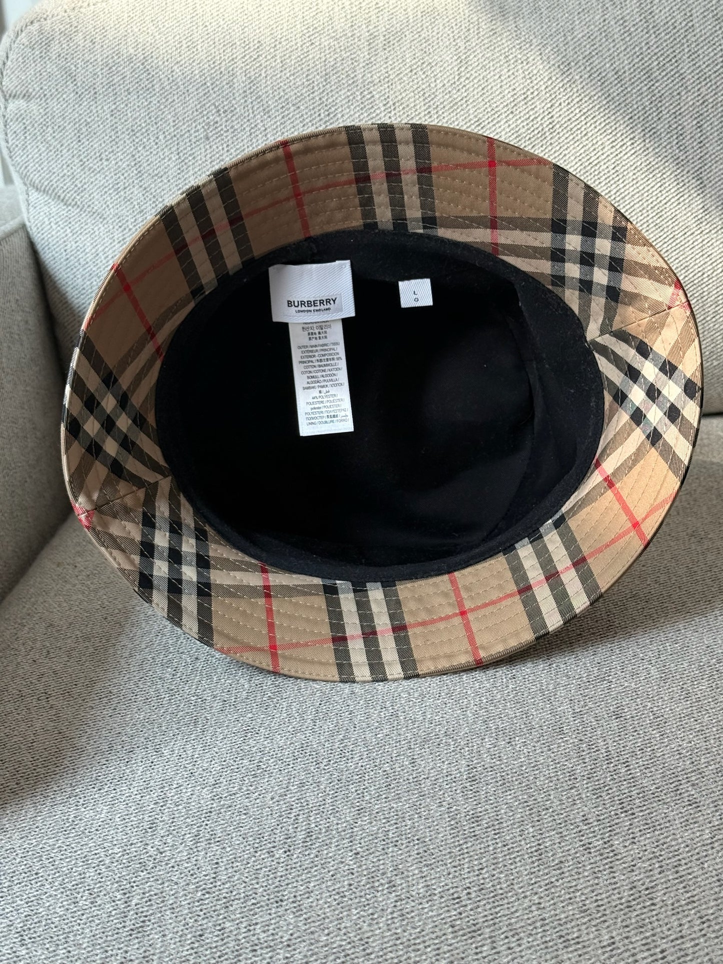 Burberry Vintage Checked Bucket Hat