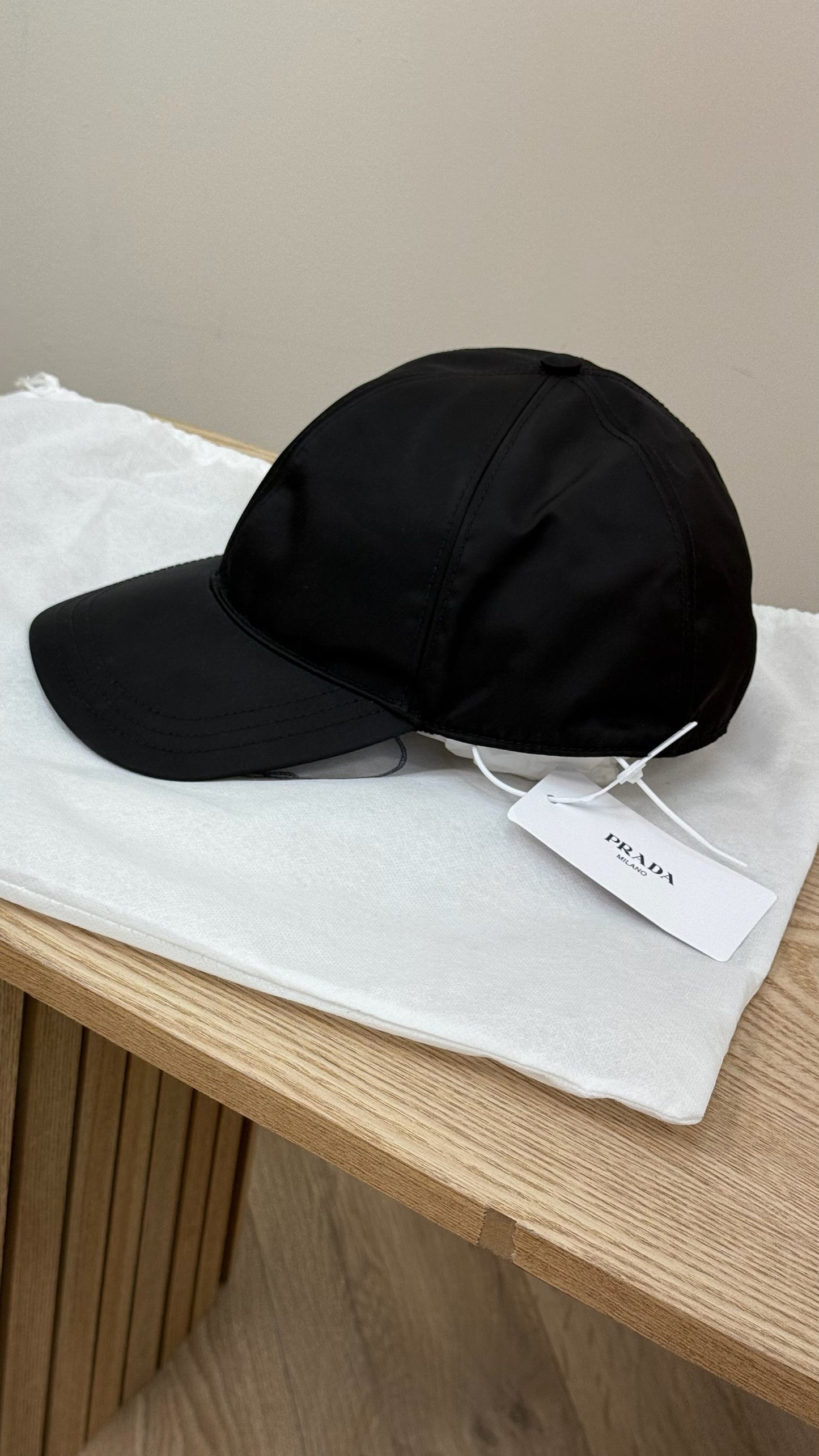 Prada Black Re Nylon Cap- Brand New In Tags