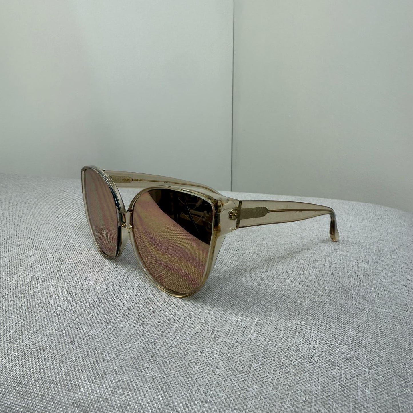 Linda Farrow Gold Cateye Oversize Sunglass’s