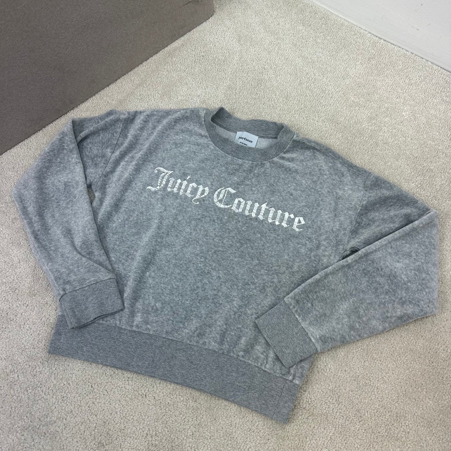 Kids Juicy Couture Grey Logo Jumper (Age 10/11)
