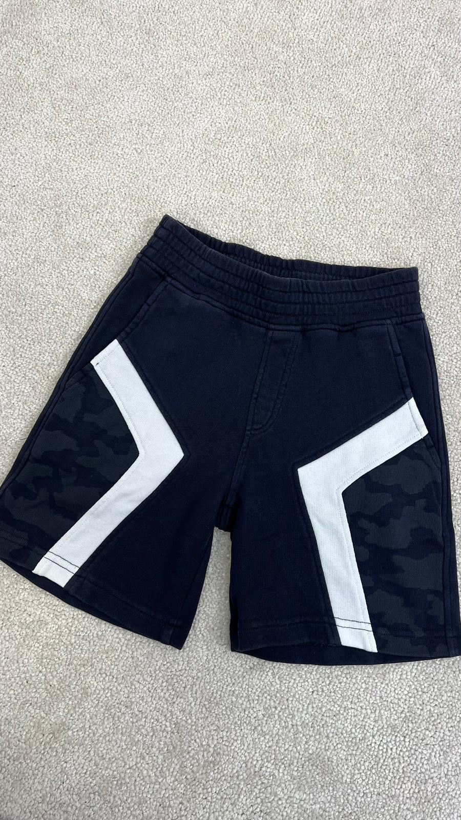 Kids Neil Barrett navy and white camo sweatshorts (Age 6)