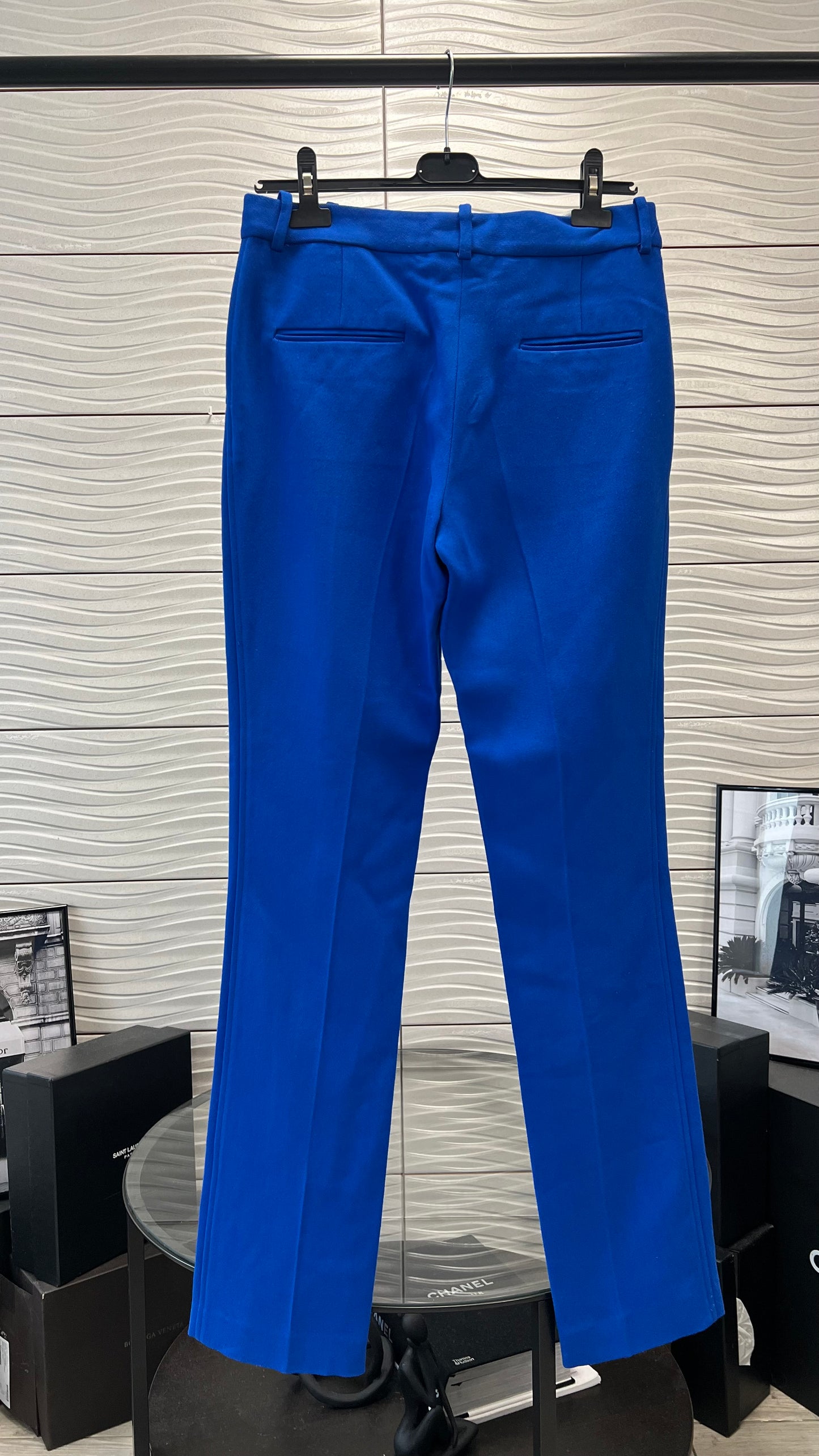 Victoria Beckham Colbolt Front Split Suit Trouser - UK 10