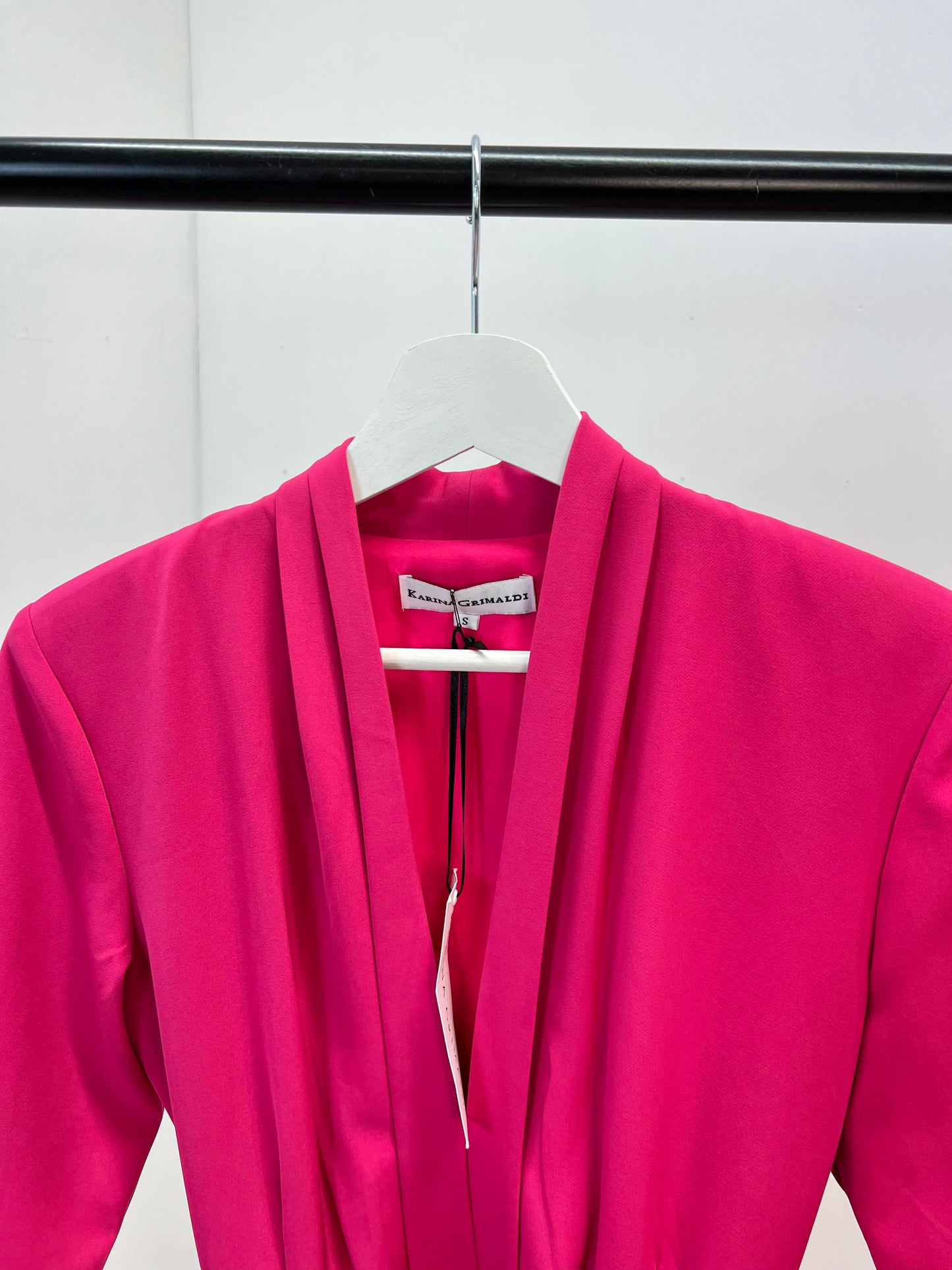Karina Grimaldi Pink Wrap Around Dress (New In Tags-Small)