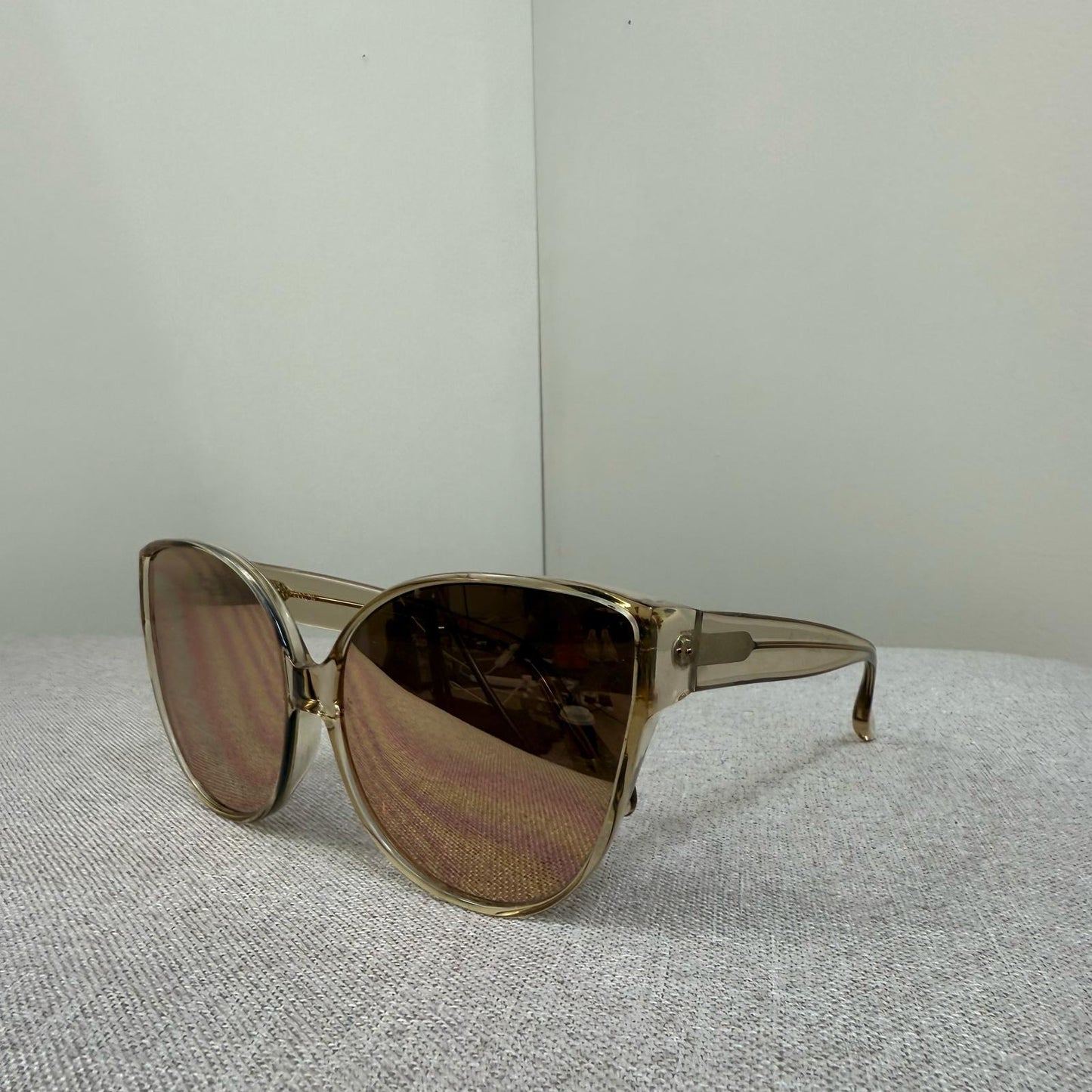 Linda Farrow Gold Cateye Oversize Sunglass’s