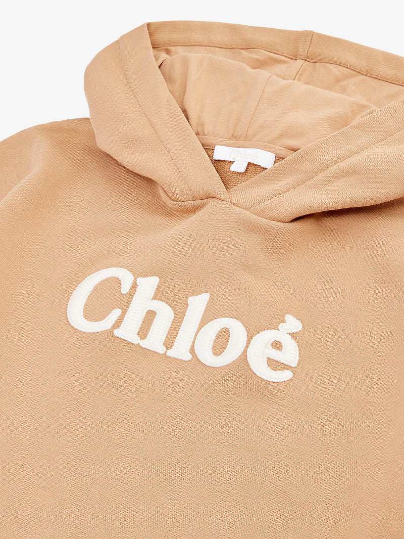 Kids Chloe Nude Hooded Dress - Age 8 in tags