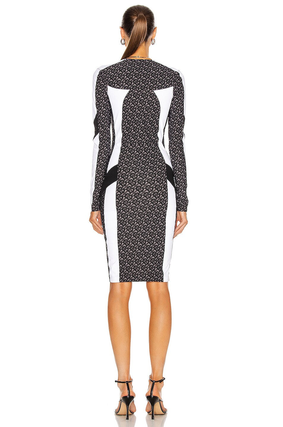 Burberry Burberry Zip Adaline Monogram Logo Dress- XS