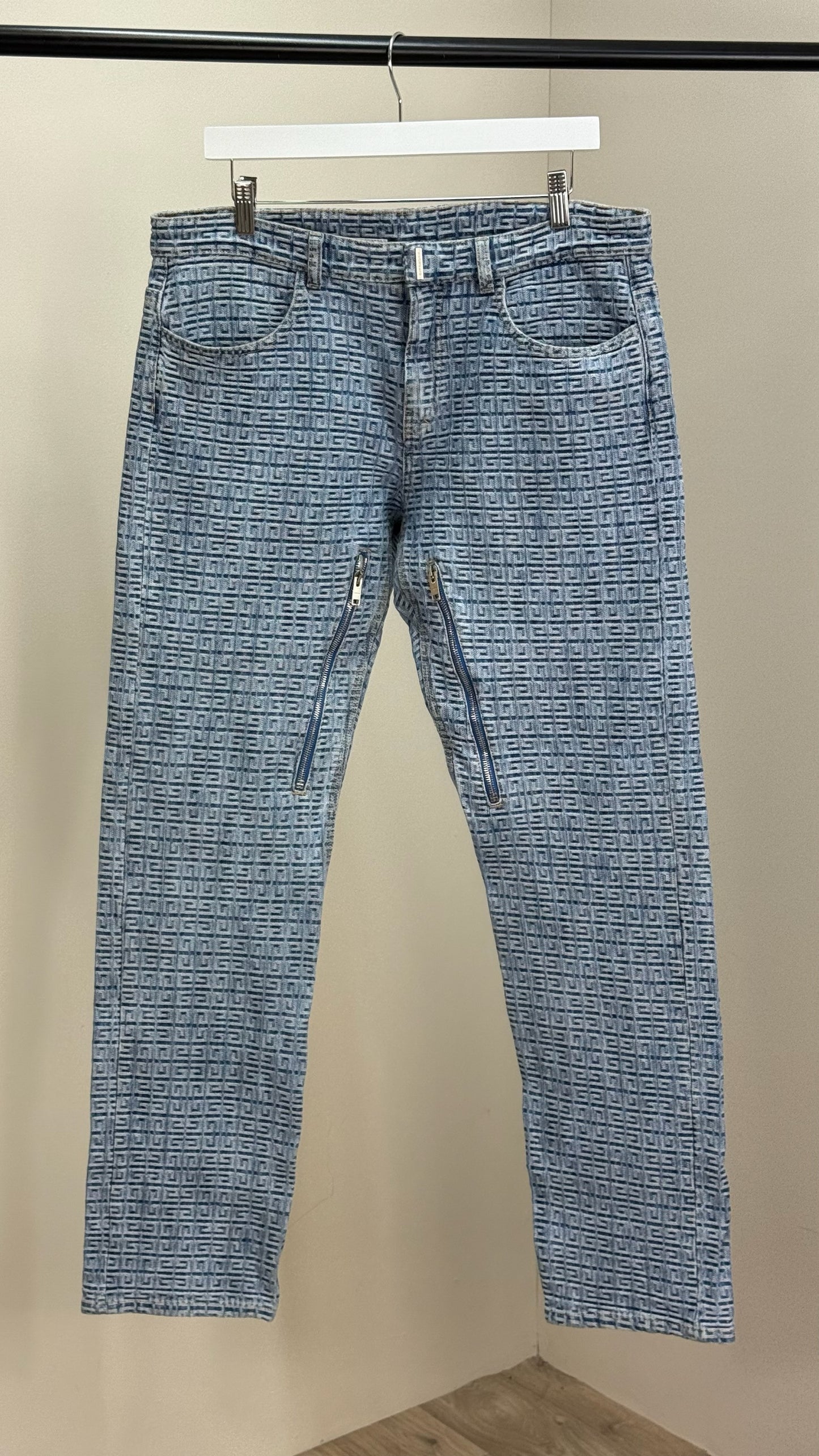 Givenchy Blue 4g print jeans-34