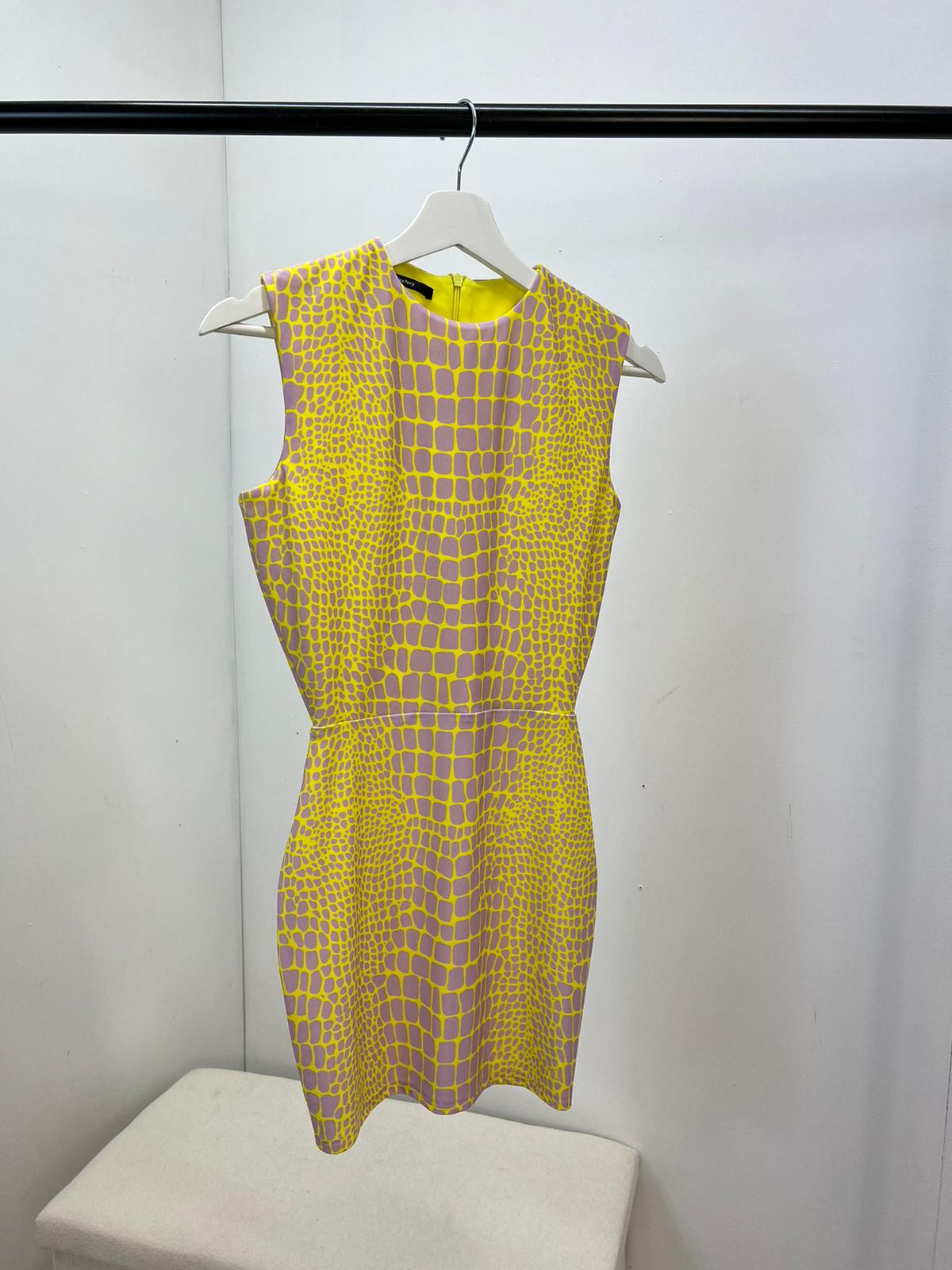ALEX PERRY Yellow & Purple Dallon Mini Dress, Brand New- UK 10