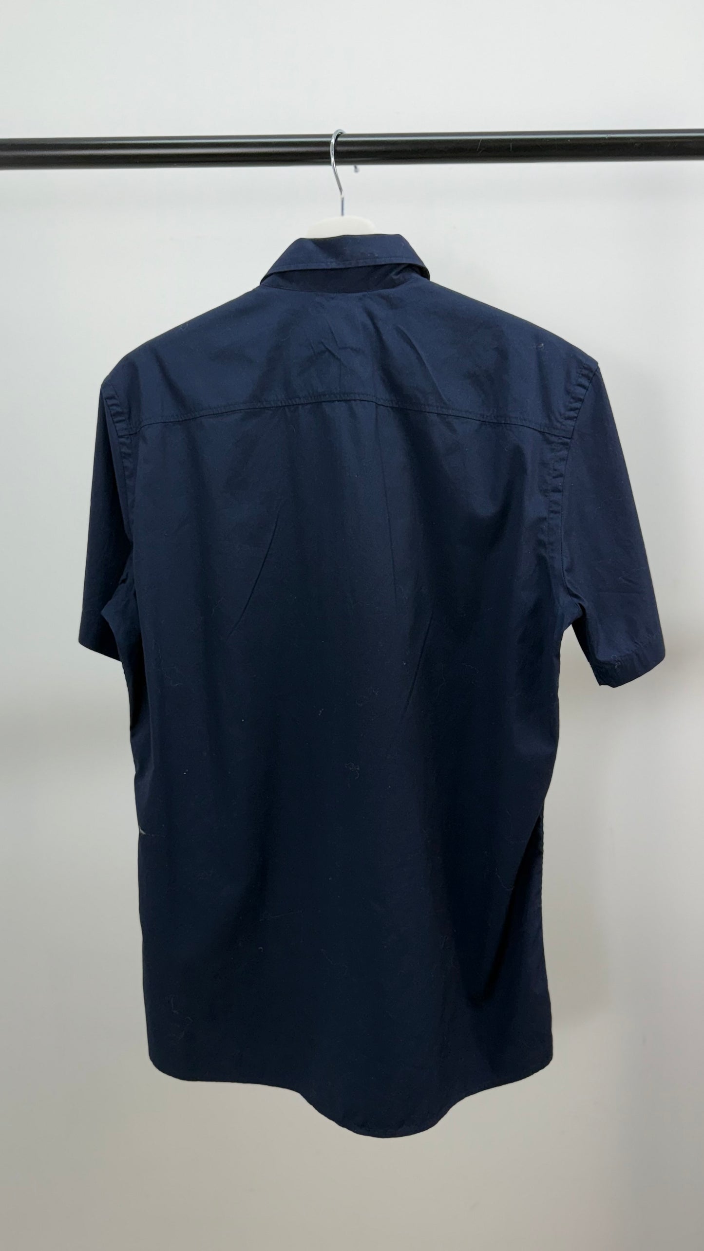 Burberry Navy Short Sleeve TB Shirt - Small