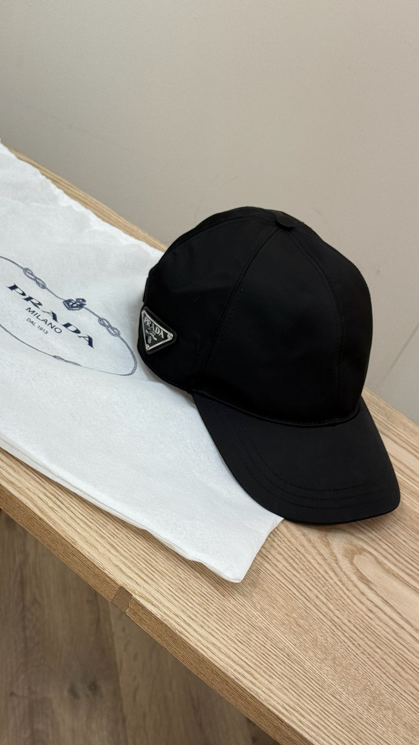 Prada Black Re Nylon Cap- Brand New In Tags