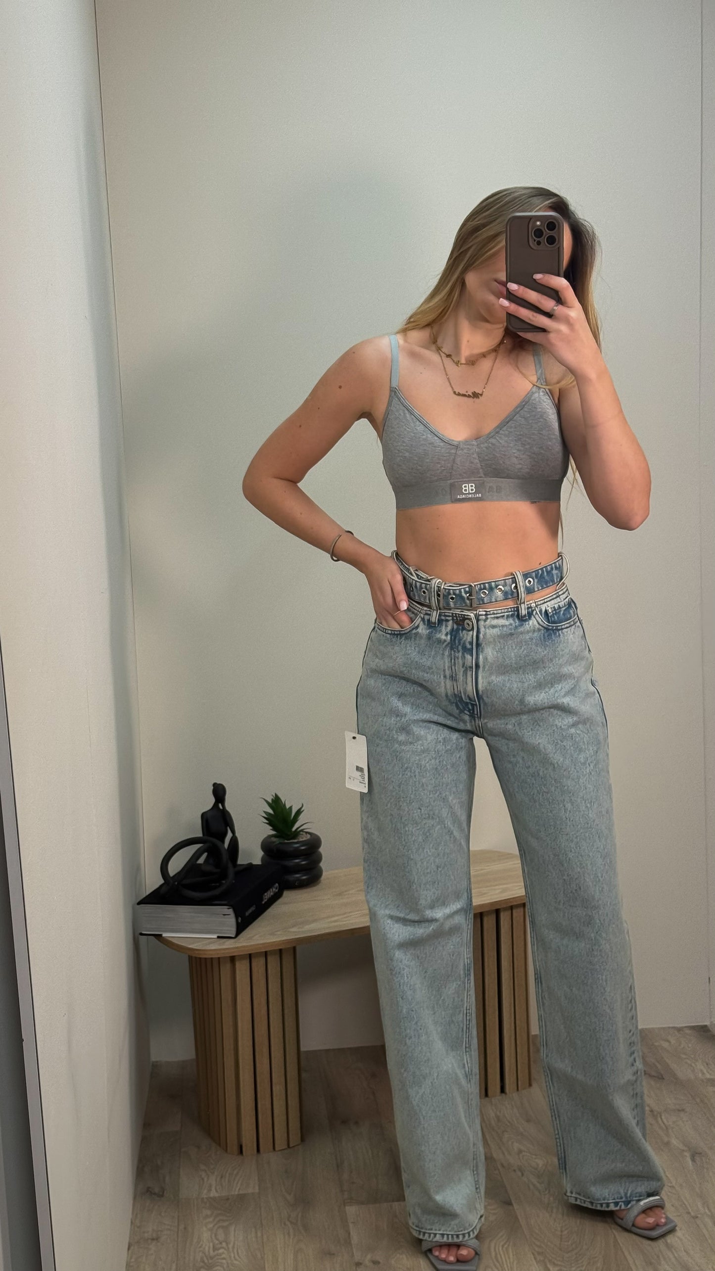 Y/Project Ice Blue Buckle Straight Leg Jeans - Brand New In Tags 27"