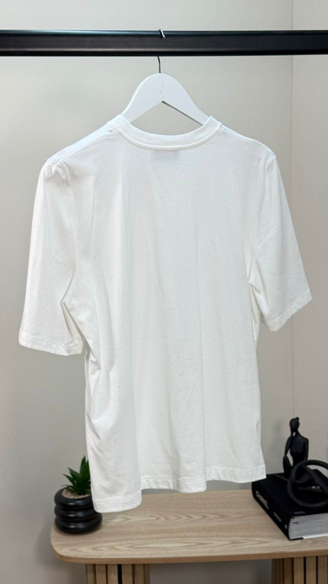 The Attico White Join Us Upstairs Plain T-shirt - IT 38/S-M