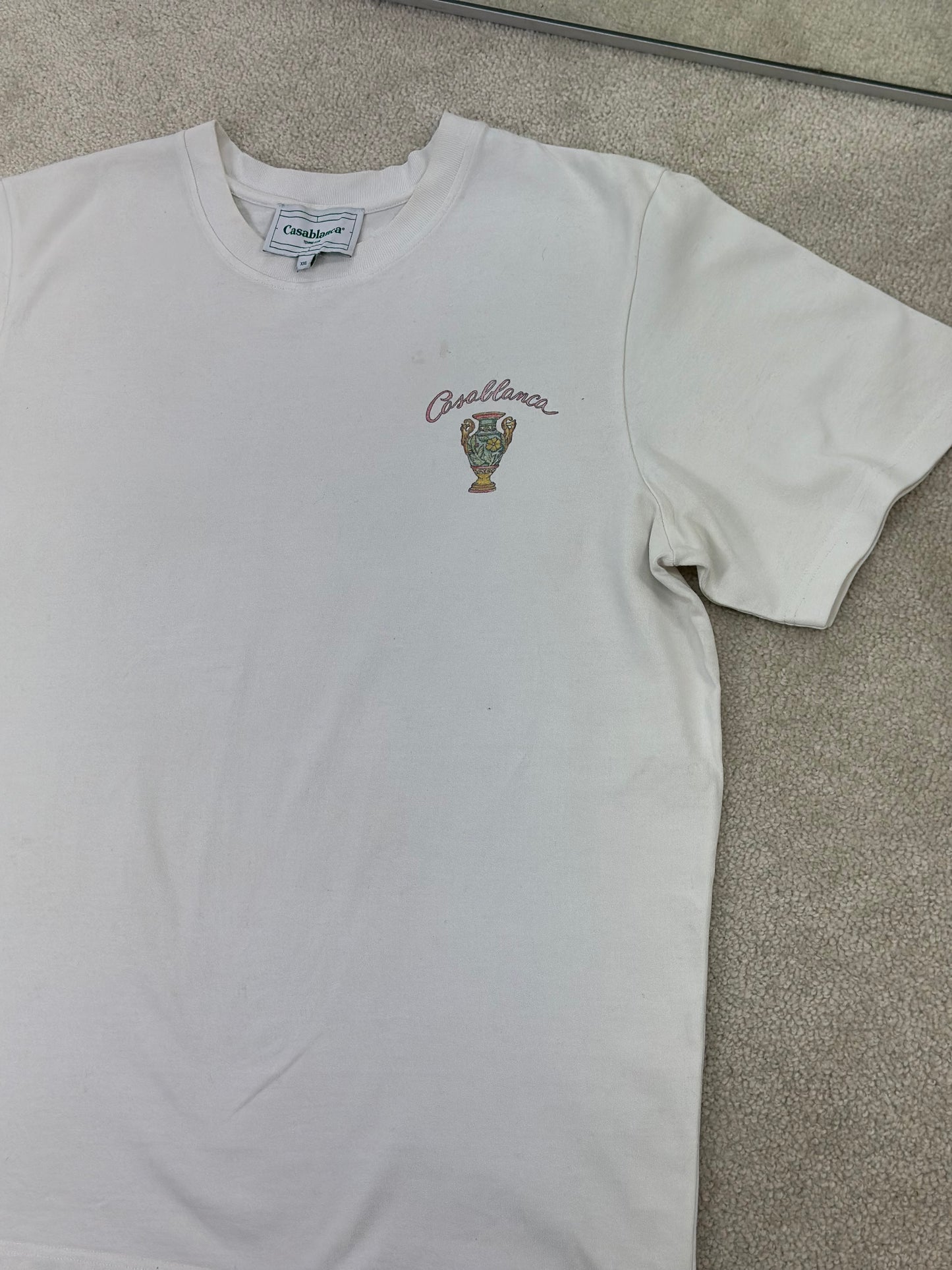 Casablanca White Ally T-Shirt - XXL