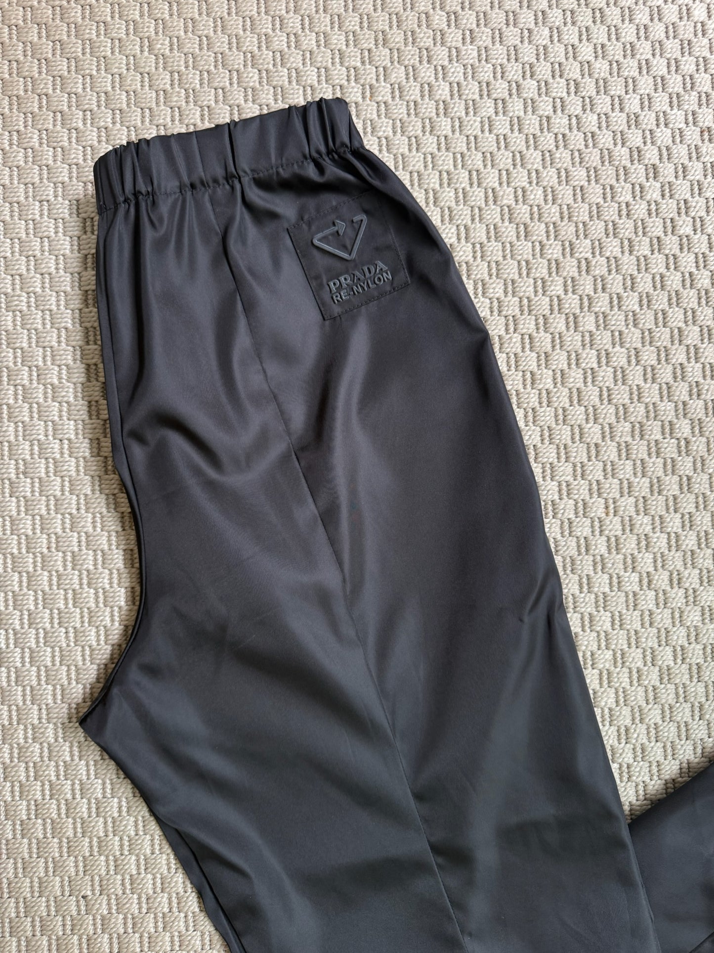 Prada Straight-Leg Re-Nylon Gabardine Trousers-42/Small