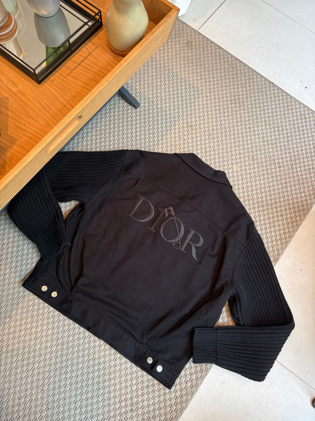 Dior Black Denim Atelier Button-Up Jacket – 54 XL/ XXL