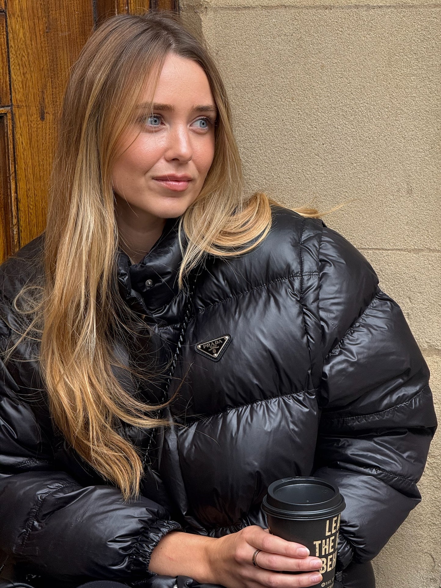 Prada Black Nylon Puffer Jacket-Small , Label 38