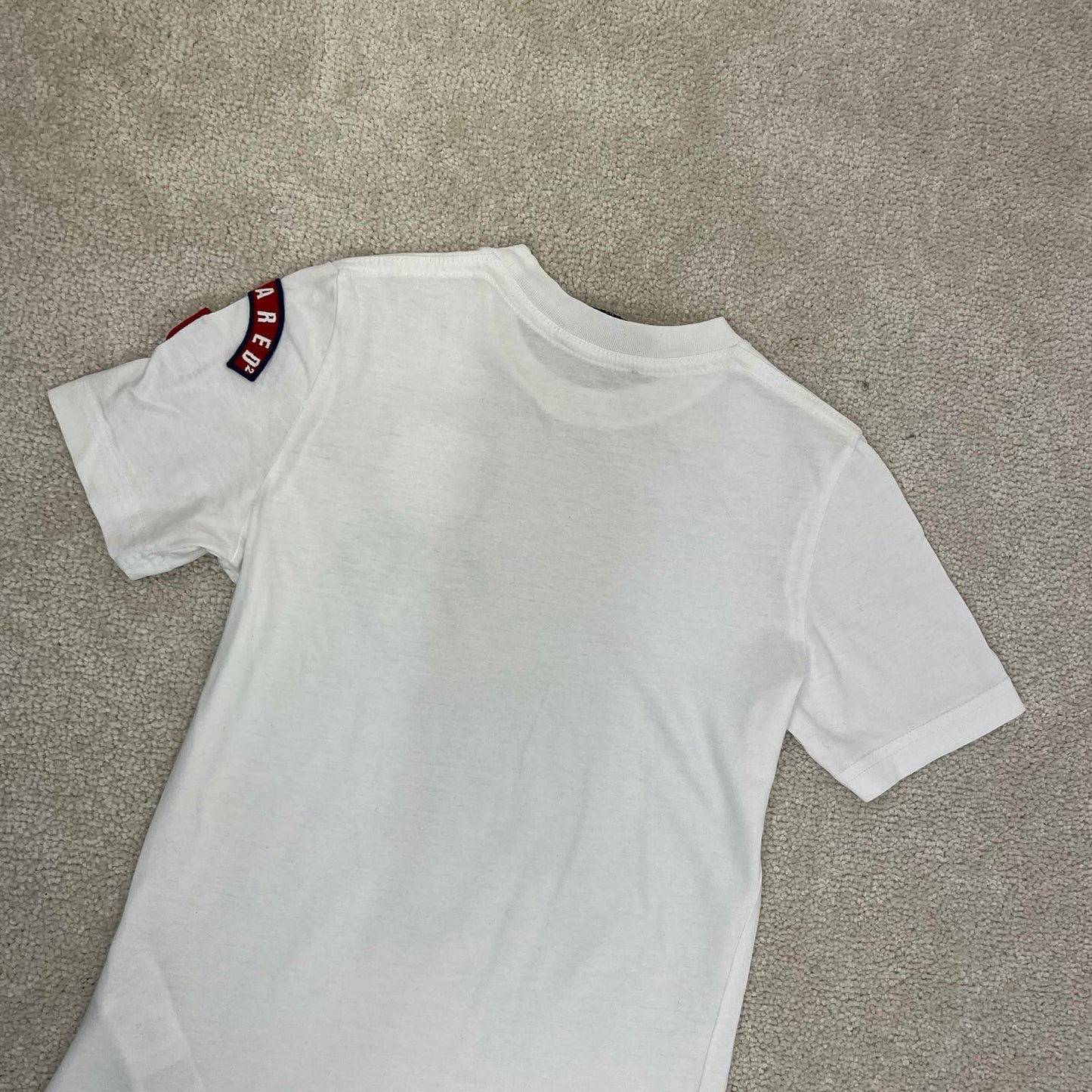 Kids Dsquared2 white born in canada badge t-shirt - Age 8, Small Fit