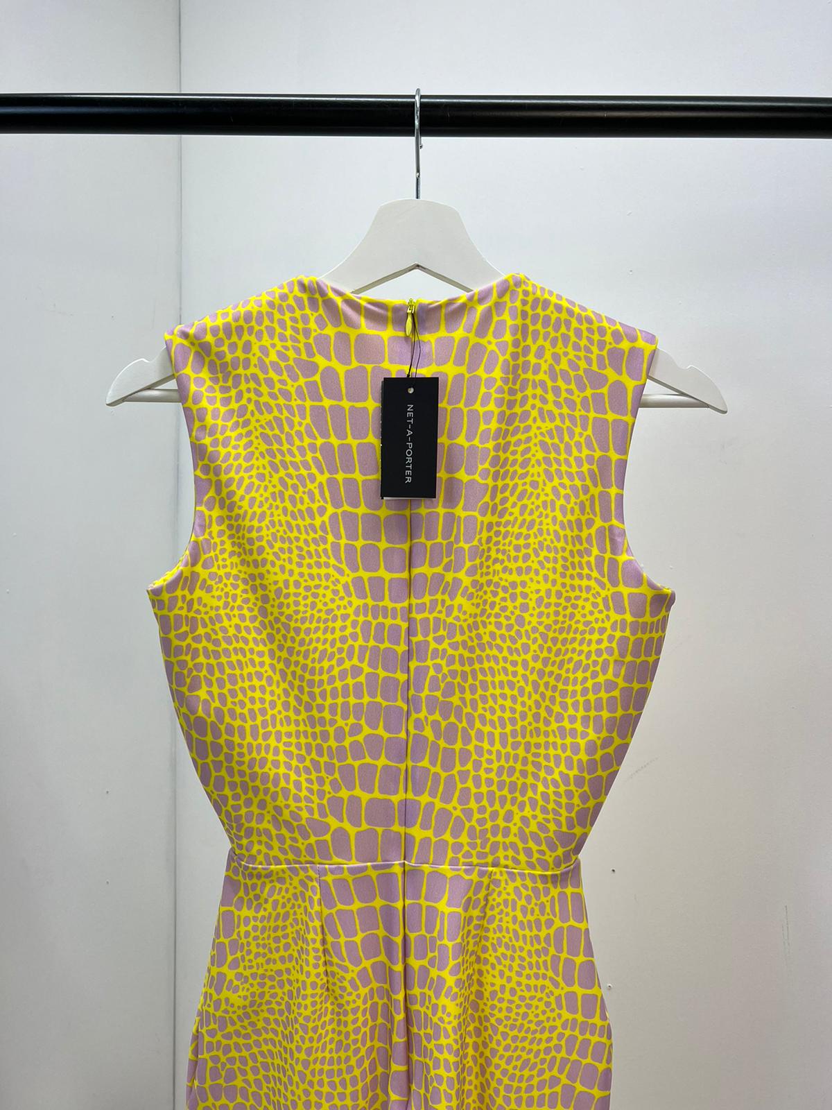 ALEX PERRY Yellow & Purple Dallon Mini Dress, Brand New- UK 10