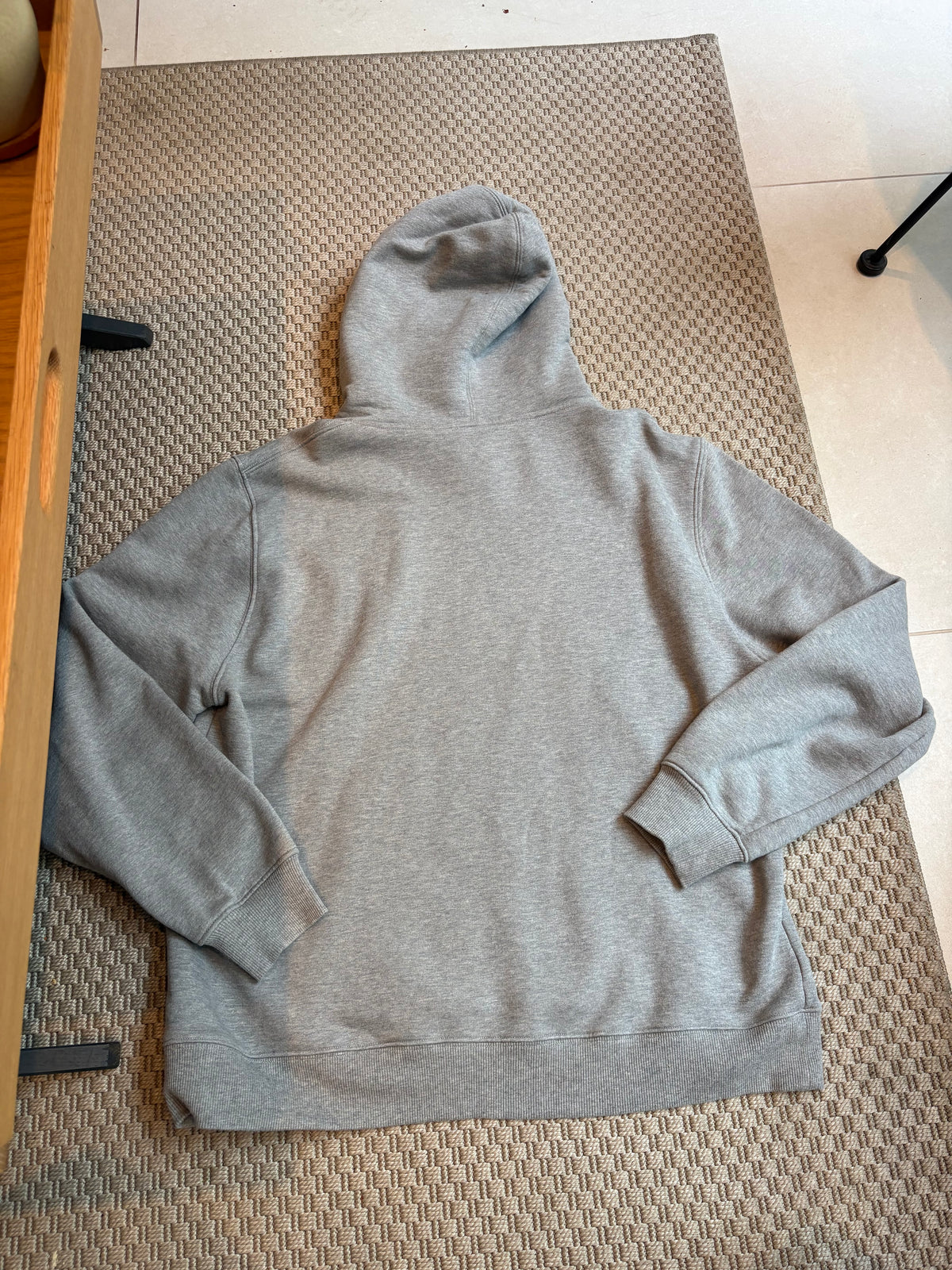 Dior Grey CD Logo Embroidered Hoodie – 3XL