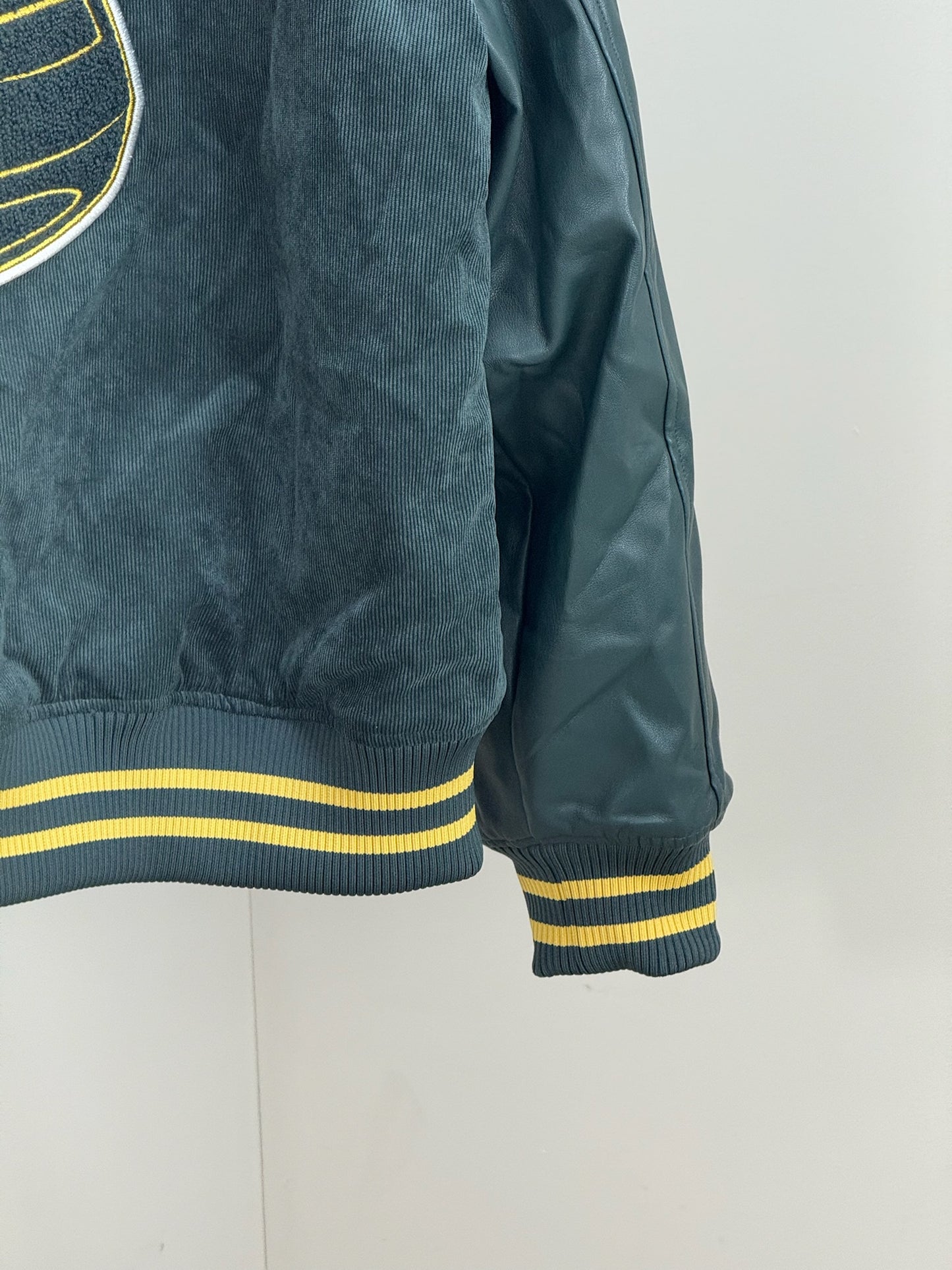 Manière De Voir MVP Green Yellow Bomber Jacket - Large