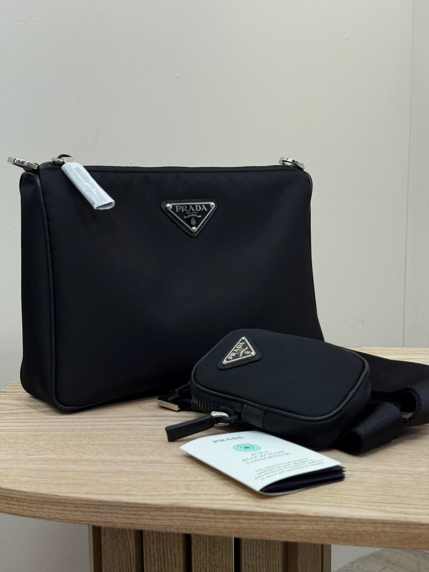 Prada Black Re Nylon Crossbody Bag- Brand New