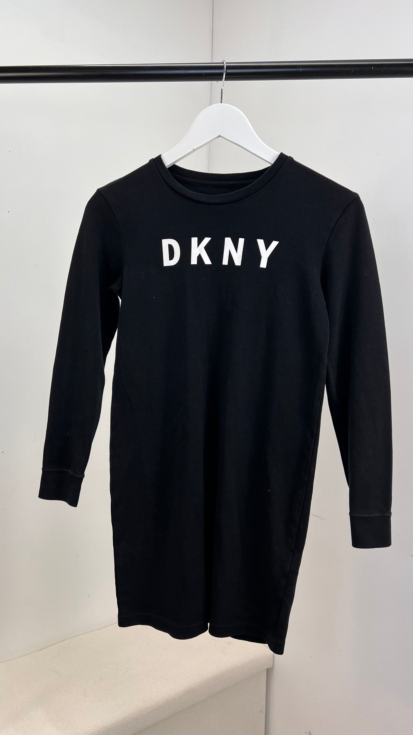 Kids DKNY Black Jumper Dress (Age 12)