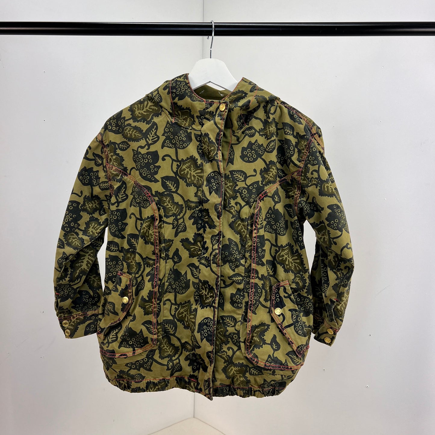 Kids LITTLE MARC JACOBS Khaki Logo Leaf Effect Jacket - Age 10