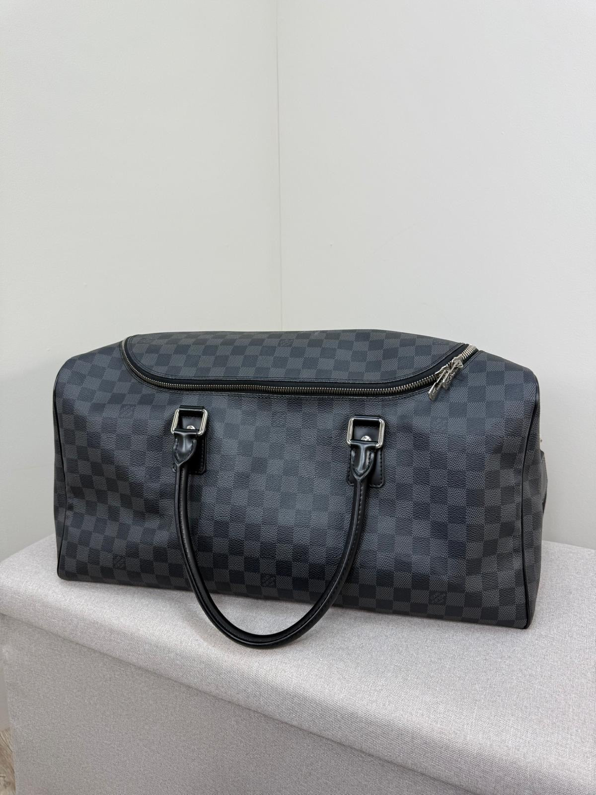 Louis Vuitton Roadster Damier Graphite Black Keepall 50