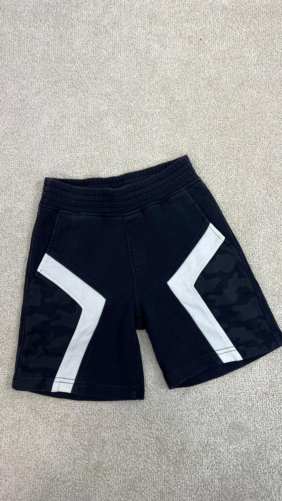 Kids Neil Barrett navy and white camo sweatshorts (Age 6)