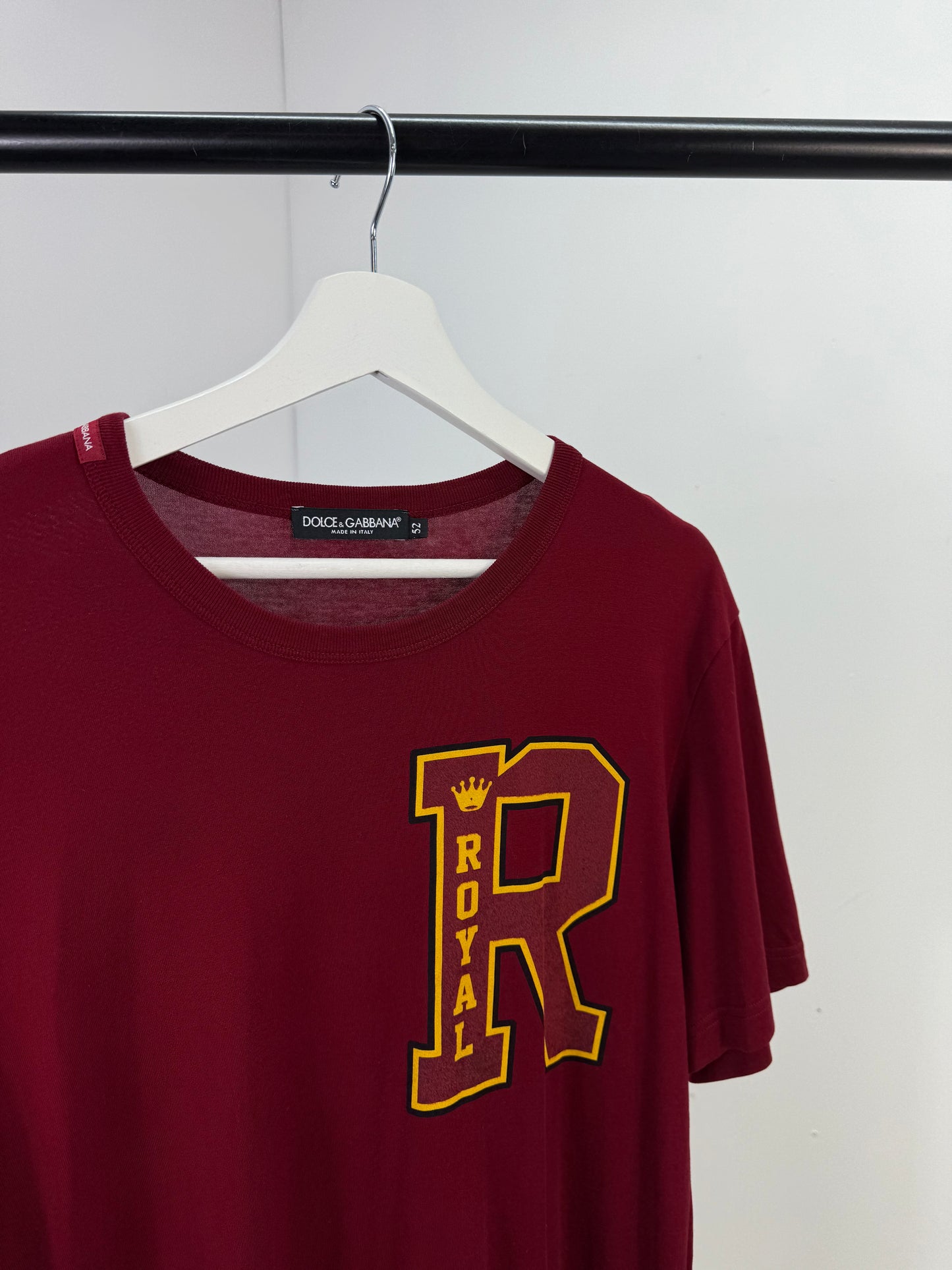 Dolce & Gabbana Red Royal R T-shirt - XL