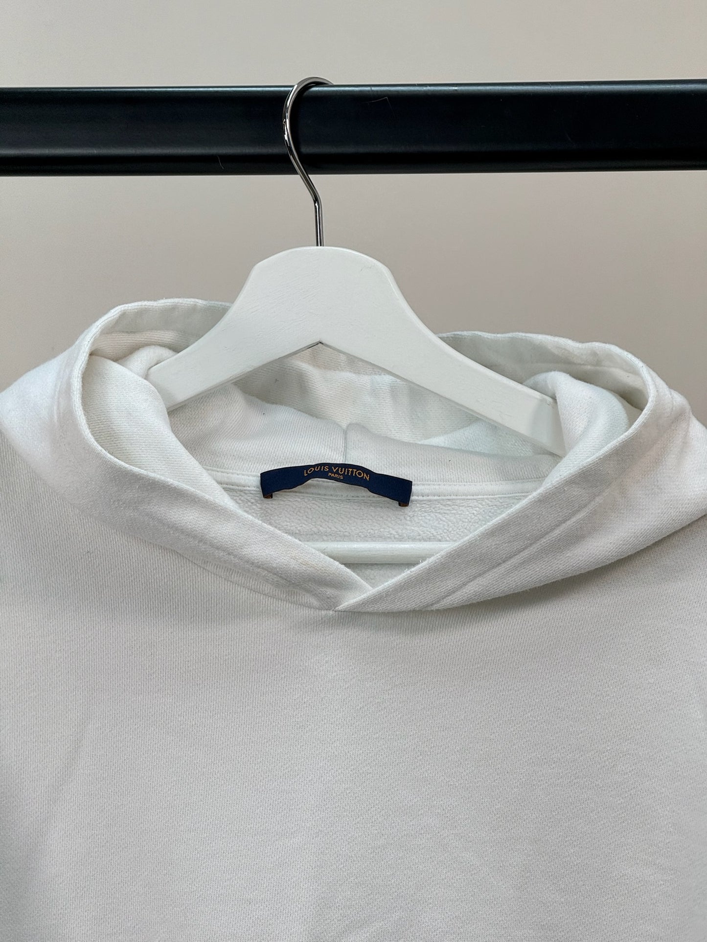 Louis Vuitton White Care Inside Out Hoodie - XXXXL