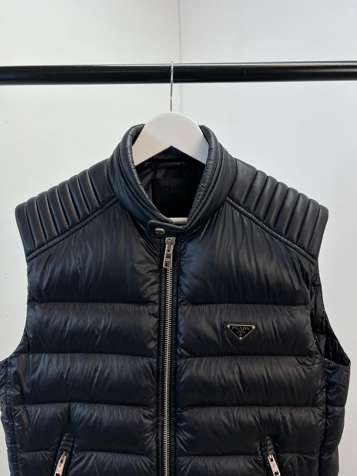 Prada Black Puffer Gillet - Large / Label 50