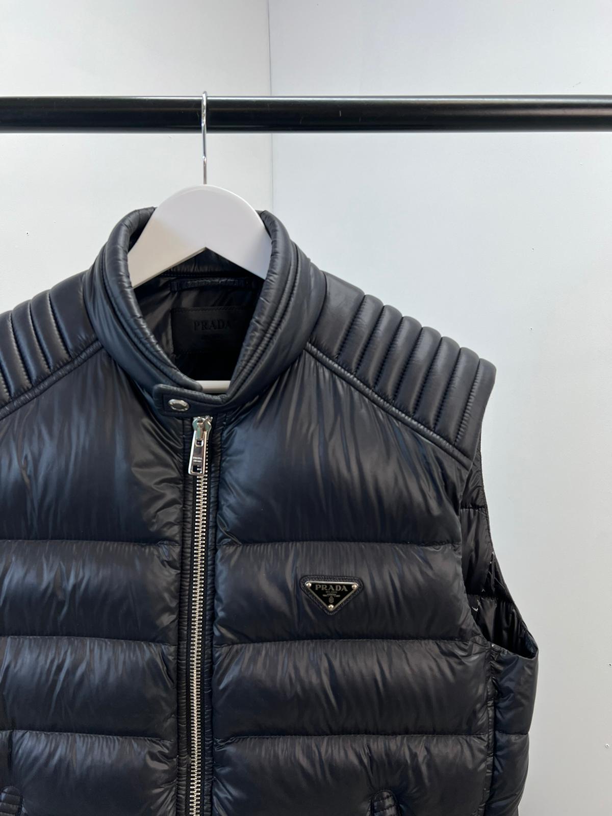 Prada Black Puffer Gillet - Large / Label 50
