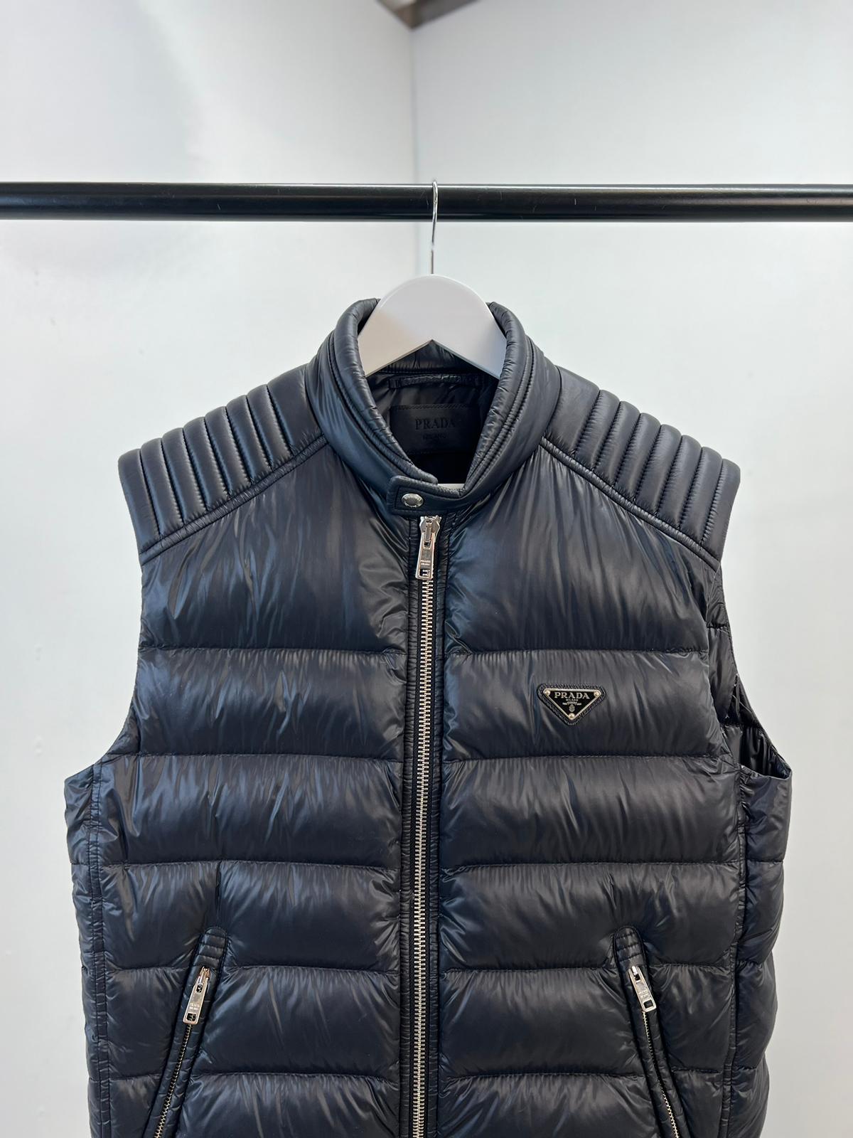 Prada Black Puffer Gillet - Large / Label 50