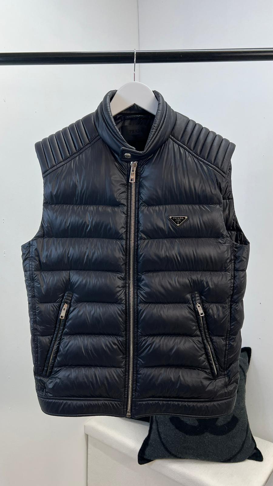 Prada Black Puffer Gillet - Large / Label 50