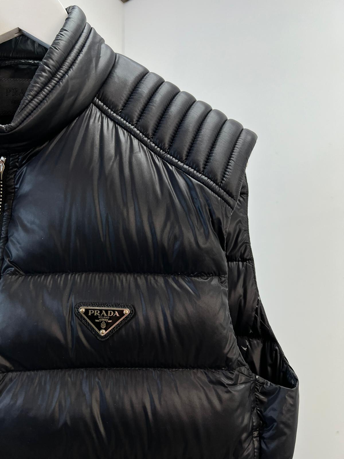 Prada Black Puffer Gillet - Large / Label 50