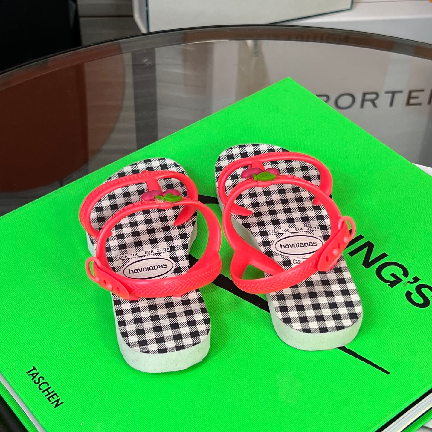 Kids Haviannas Pink Cherry Flipflop (EU27/28)