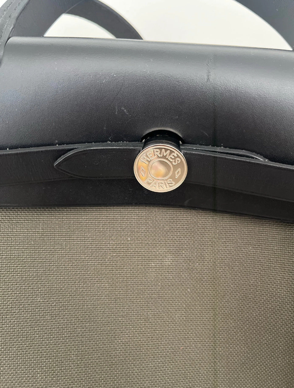 Hermès  Herbag 31 Vache Hunter Toile Quadrille Viking Black White Full Set