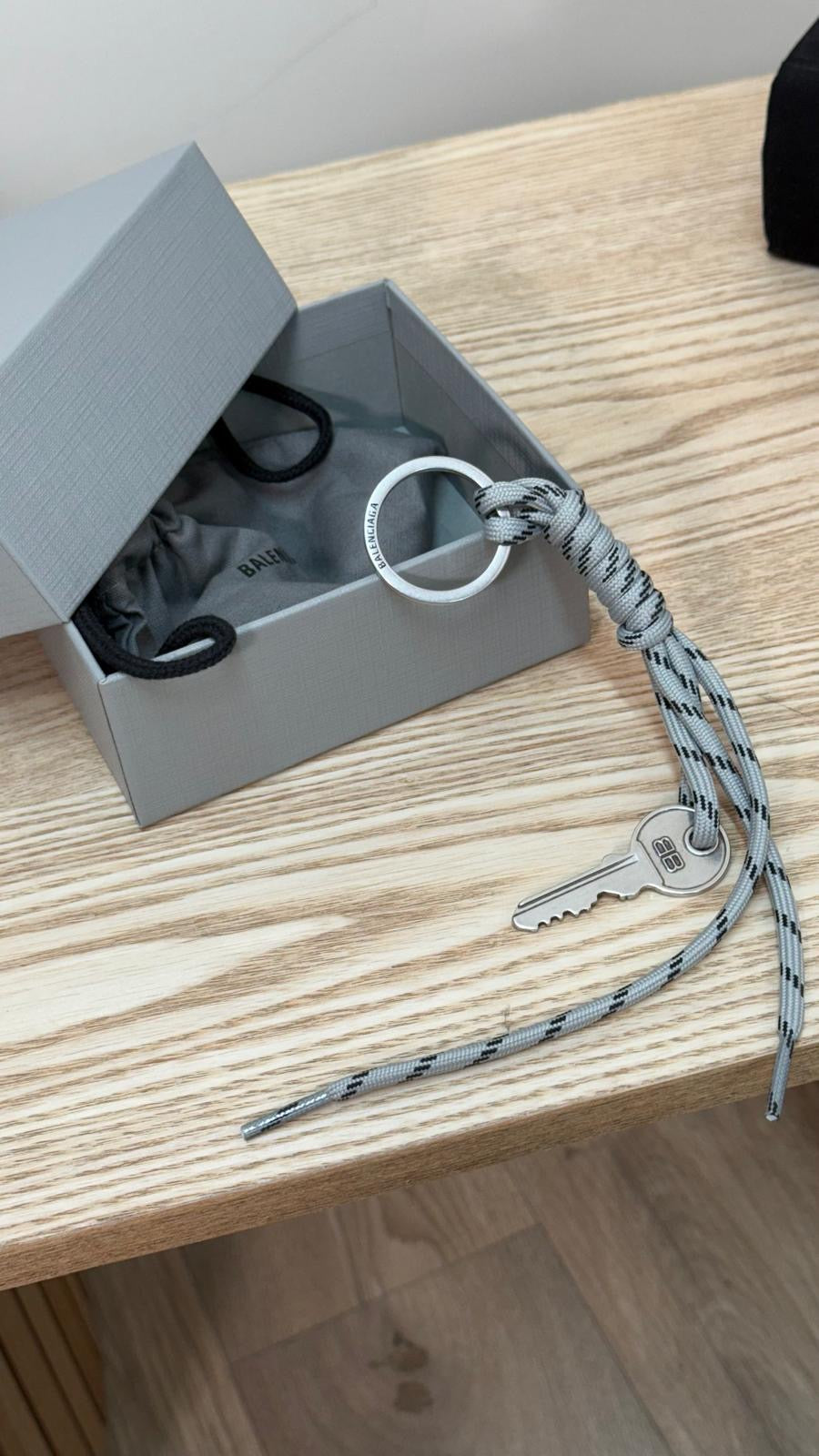 Balenciaga Grey Key Chain - One Size