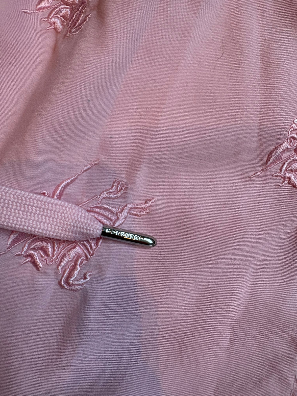 Burberry Pink Embroidered Equestrian Knight Swim Shorts – XL