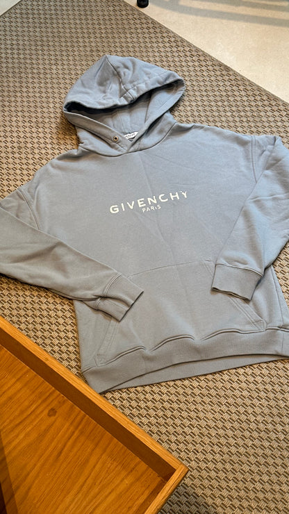 Givenchy Blue & White Distressed Jumper - XS