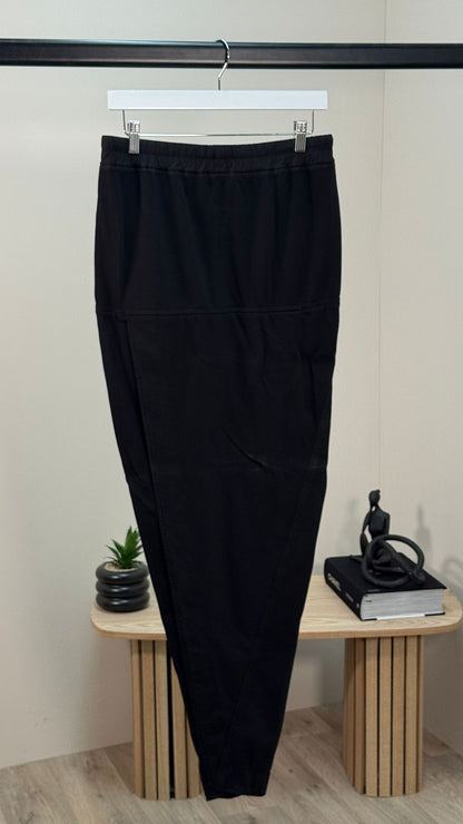 Rick Owens Black & White Drawstring Maxi Skirt - Medium