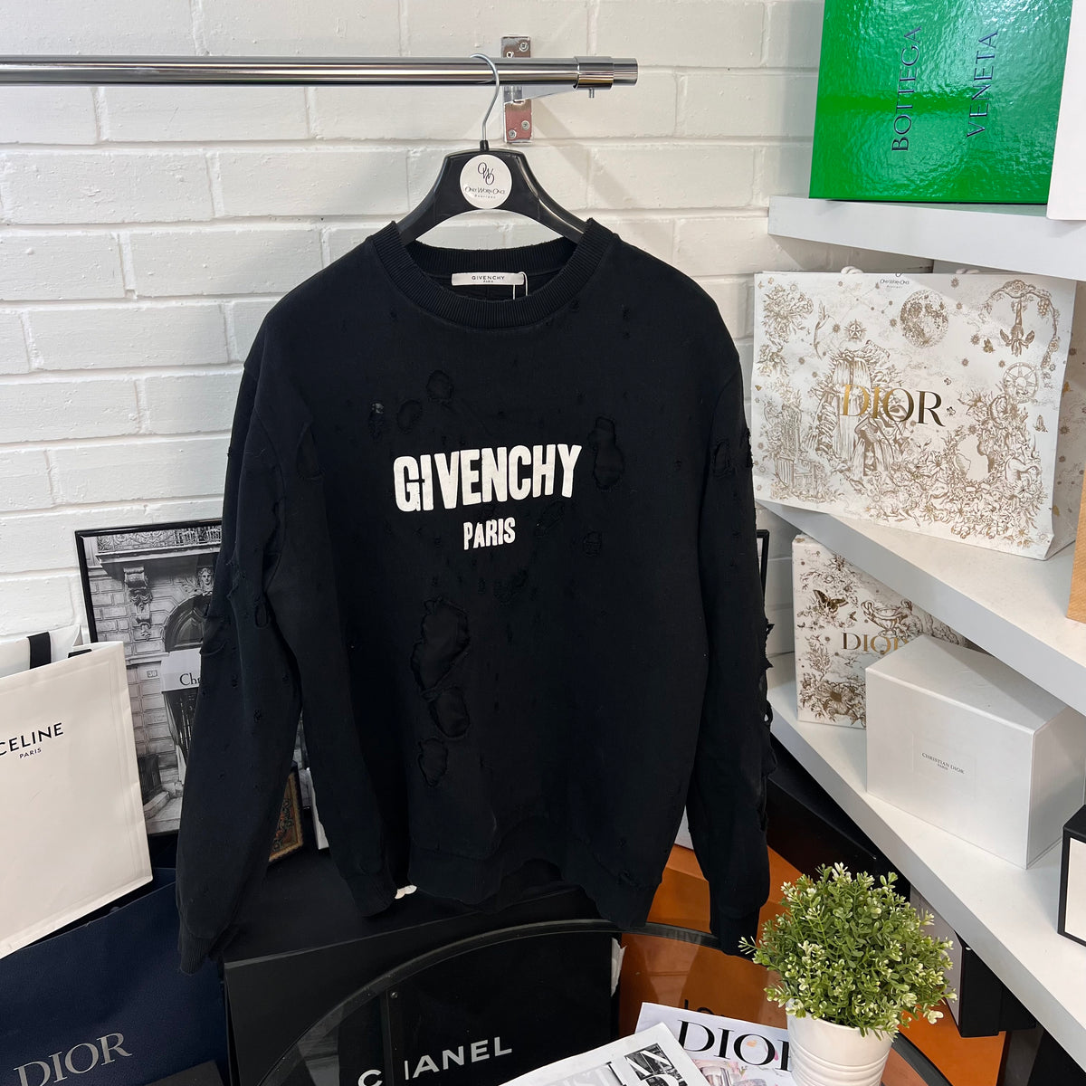 Givenchy on sale distressed sweatshirt