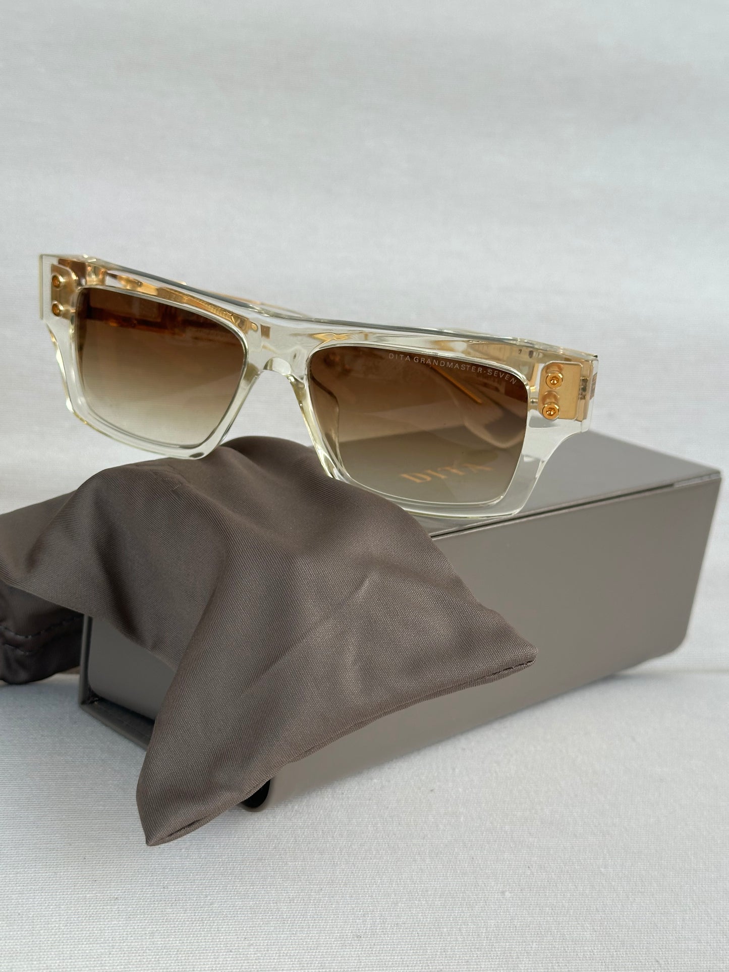 DITA Grandmaster- Seven Rectangular-Frame Acetate Sunglasses