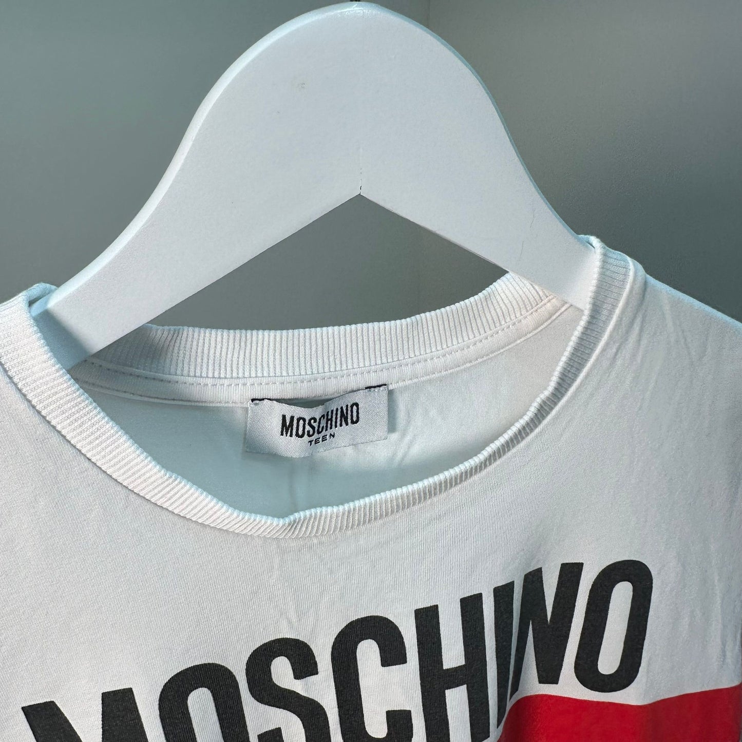 Kids Moschino Red Stripe T-Shirt – Age 12