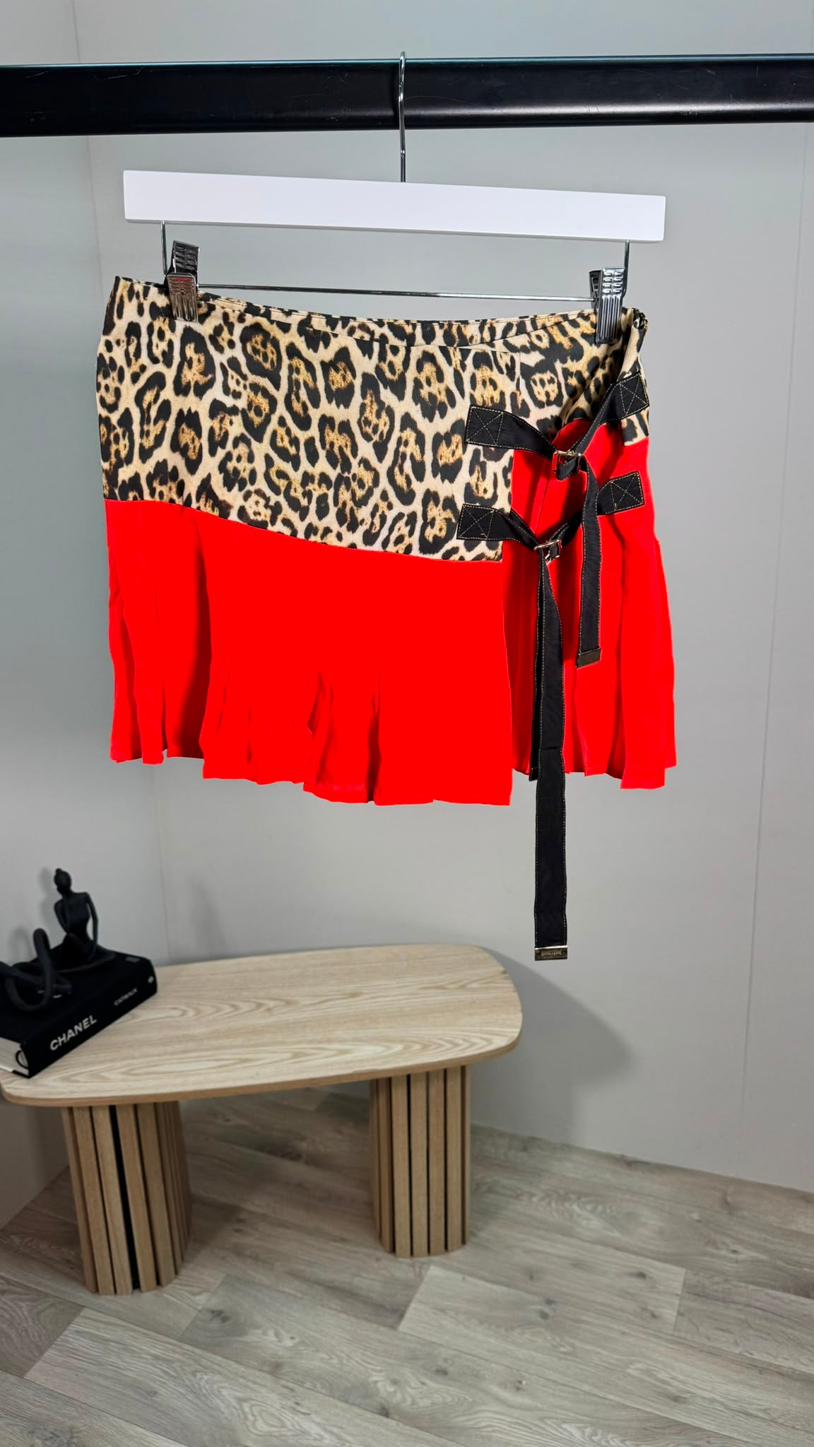 Roberto Cavalli Red Printed Skirt – IT 40