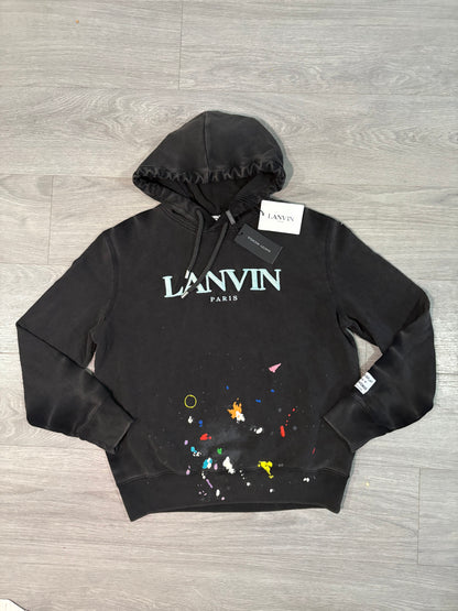Lanvin X Gallery Dept Black Paint Splash Hoodie – New In Tags Large