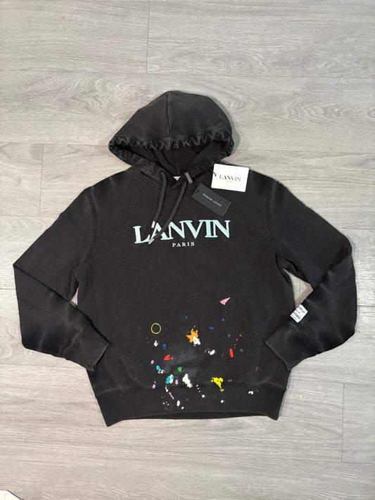 Lanvin X Gallery Dept Black Paint Splash Hoodie – New In Tags Large
