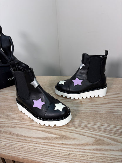 Kids Stella McCartney Black White Star Boots – Brand New EU 25 / UK 8 Kids